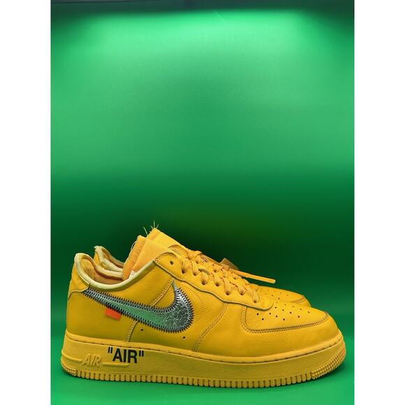 Nike Air Force One 1 Low Off White ICA University Gold Sz 11.5 OG Box DD1876-700 - Picture 1 of 7